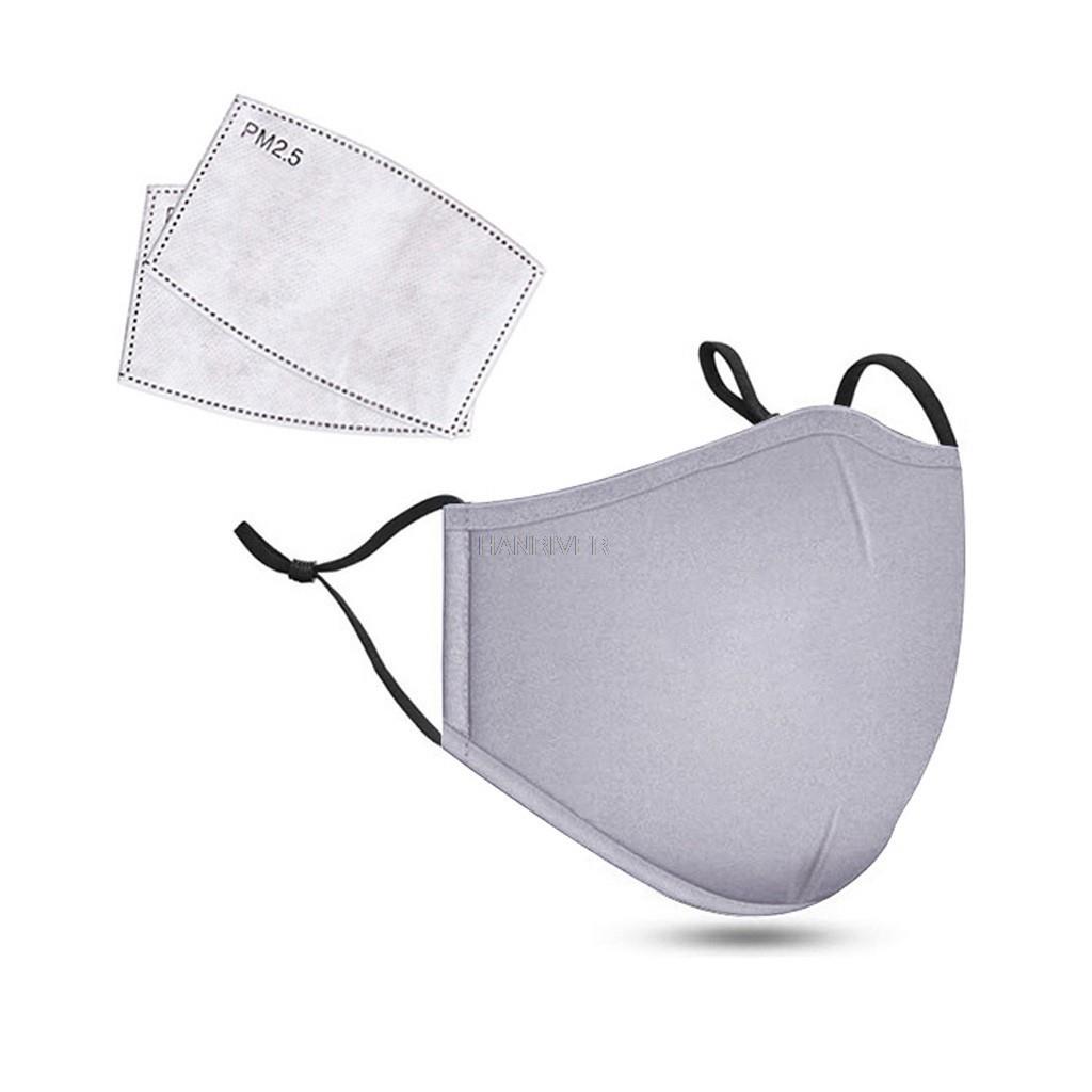 Cotton Face Mask PM2.5 Activat - Anti Pollution Mask ulasan dan harga