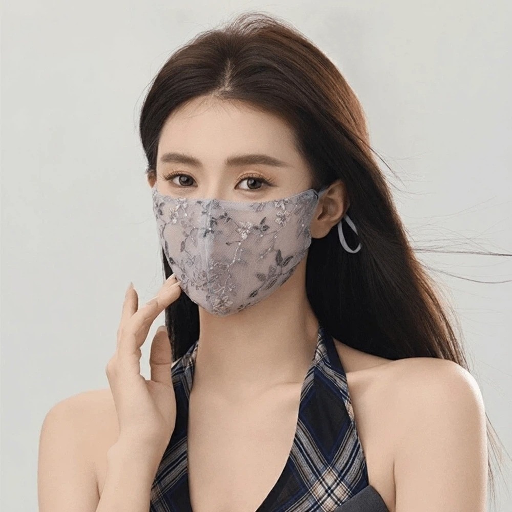 Delicate Embroider Flower Summ - Respirator Half Face ulasan dan harga