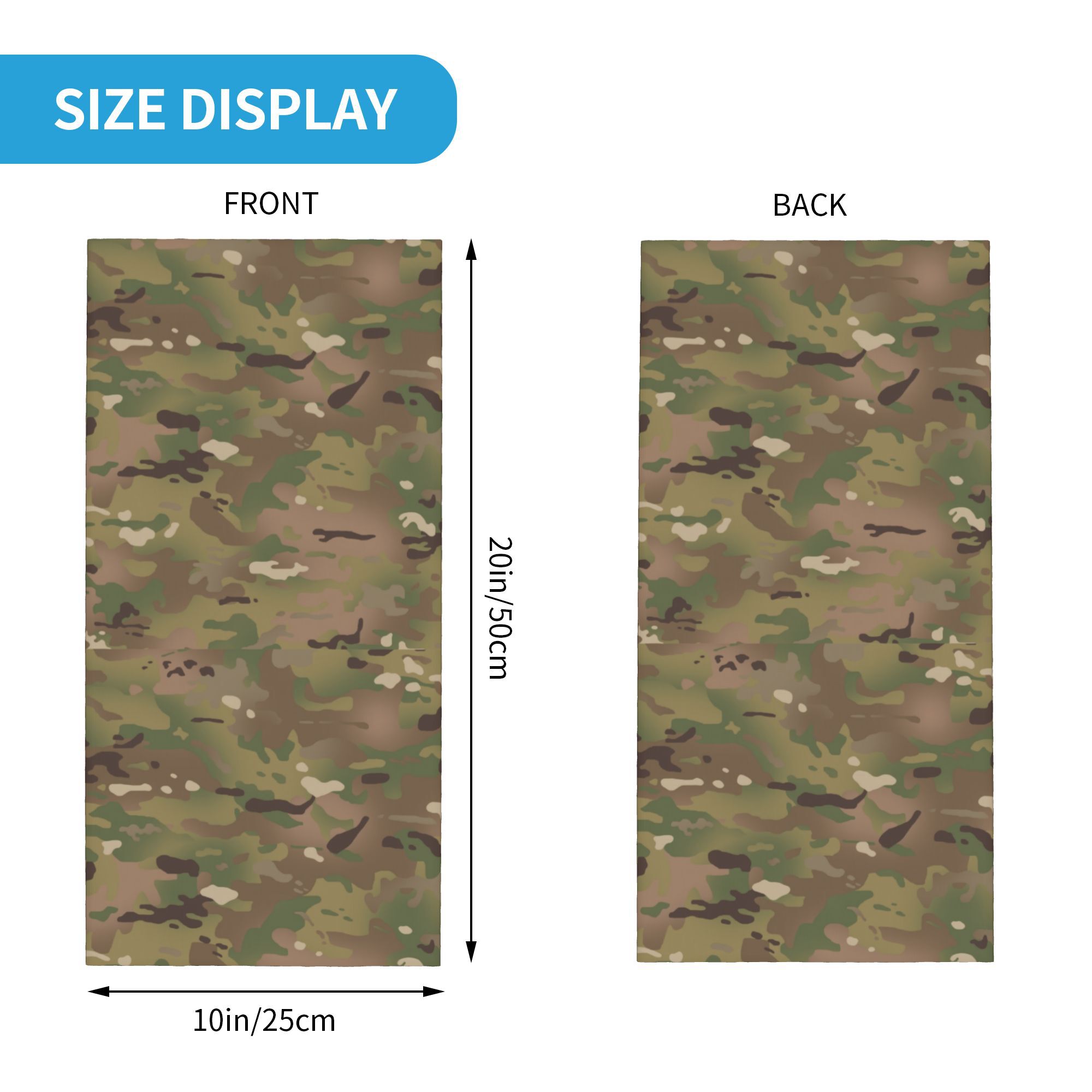 Custom Military Camouflage Pat - Neck Gaiter Face Cover ulasan dan harga