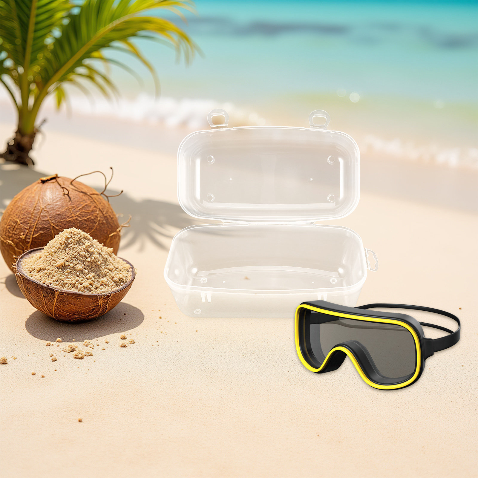 Hard Shell Waterproof Diving M - Mask Case Hard Shell ulasan dan harga