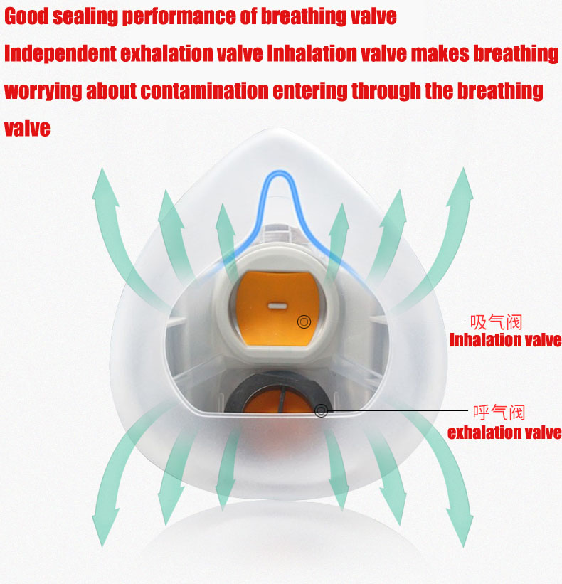 Silicone Dust-proof Gas Mask R - Respirator Half Face ulasan dan harga