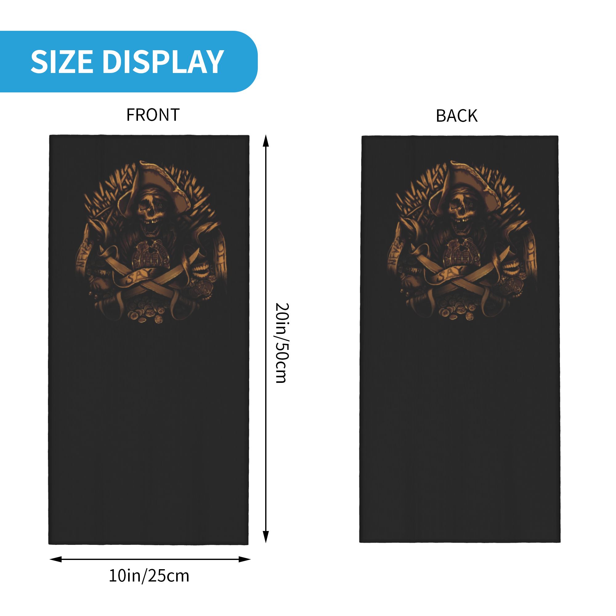 Custom Never Say Die Pirate Sk - Neck Gaiter Face Cover ulasan dan harga